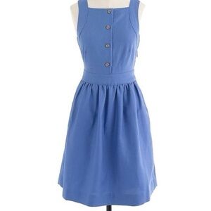 *️⃣  J.CREW Button Front Dress | Size 10 | Dark Hydrangea Blue *️⃣